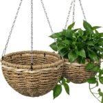 Leaf&lull Macrame Plant Hanger Hanging Basket with Metal Frame Plant Hanger Hang... - Image 2