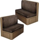Leather Look RV Dinette Cushion Covers, Stretch Camper Cushion Slipcovers for Tr... - Image 2