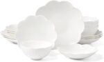Lenox Dinnerware Set, Studio 1414 Scallop 16-Piece Set, Service For 4, Bone Chin... - Image 2