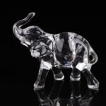 Light Luxury Cute Crystal Elephant Statue Mini Animal Statue Baby Elephant Ornam... - Image 2