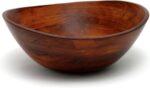 Lipper International 294 Cherry Finished Wavy Rim Serving Bowl for Fruits or Sal... - Image 2