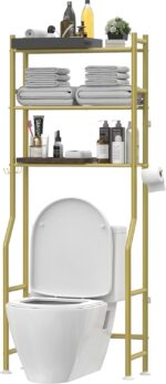 Livilord 3-Tier Over The Toilet Storage, Freestanding Metal Bathroom Shelves wit... - Image 2