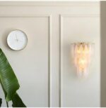 Living Room Restaurant Background Crystal Feather Wall Lamp Post-Modern Light Lu... - Image 2