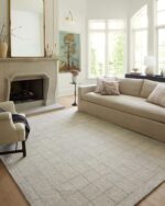 Loloi Chris Loves Julia Francis Collection FRA-03 Silver/Sky 9'-3" x 13' Area Ru... - Image 2