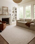Loloi Chris Loves Julia Polly Collection POL-08 Smoke/Sand 5'-0" x 7'-6" Area Ru... - Image 2