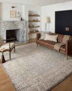 Loloi Darby Collection DAR-04 Ivory/Stone 6'-7" x 9'-3" Area Rug - Image 2