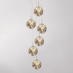 Long Chandeliers for High Ceilings,Modern Crystal Pendant Light,Raindrop Drop La... - Image 2
