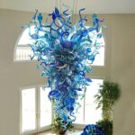 Longree Hand Blown Glass Chandelier, Modern Luxury Multi-Blue Chandeliers, 36" D... - Image 2