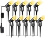 Low Voltage Landscape Lighting,10 Pack Outdoor LED Landscape Spotlights with Tra... - Image 2