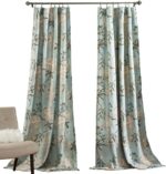 Lush Decor Botanical Garden Curtains Floral Bird Print Light Filtering Window Pa... - Image 2