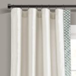 Lush Decor Luxury Mid Century Geo Faux Silk Jacquard Border Window Curtain Panel... - Image 2