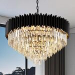 Luxury Crystal Chandelier Black Chandeliers — 30" 6-Tier 16-Light K9 Crystal, La... - Image 2