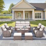 Luxury High Back Outdoor Furniture with 6-Inch Thick Cushions, Patio Furniture S... - Image 2