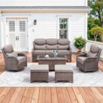 Luxury High Back Patio Furniture Set with 6-Inch Thick Cushions, 6-Pieces Outdoo... - Image 2
