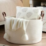 Luxury Little Extra Large Nursery Storage Basket, 22 x 22 x 14 inches - 100% Cot... - Image 2