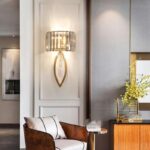 Luxury Postmodern Crystal d Bedside LED Bedroom Living Room TV Aisle Entrance Li... - Image 2