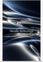 Luxury Wall Art Poster Print - Metallic Reflections Abstract Design - 13x19 - Mo... - Image 2