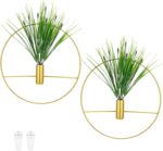 M METERXITY 2 Set Plant Wall Decor, Hanging Planters with Artificial Aquatic Pla... - Image 2