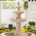 MAGIC UNION Outdoor Solar Water Fountains, 48.4''H Italian Style Garden Fountain... - Image 2