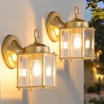 MATAMEYE Outdoor Wall Lantern, Exterior Waterproof Wall Sconce Light Fixtures, G... - Image 2