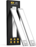 MCGOR 10inch Under Cabinet Lighting, 2 Pack Rechargeable Motion Sensor Light Ind... - Image 2