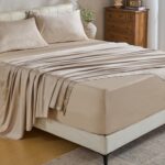 MEISHANG Extra Deep Pocket Cotton Sheets Queen Size - 100% Egyptian Cotton 1000 ... - Image 2