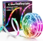 MFWW 66FT Strip Lights, Smart IC RGB LED Lights Multiple Colors on One Line, App... - Image 2