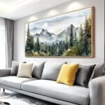 MHARTK66 Large Wall Decor For Living Room Wood Framed Wall Art For Office Bedroo... - Image 2