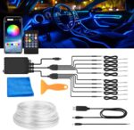 MICTUNING Car LED Interior Strip Light, 10 in 1 RGB Multicolor with 470 inches F... - Image 2