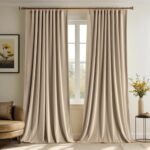 MIULEE Polyester Curtains 84 inches - Pinch Pleated Luxury Room Darkening Curtai... - Image 2