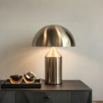 MIXL-Cordless Gold Mushroom Table Lamp,Battery Mushroom Night Light,Wireless Tou... - Image 2