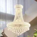 MORE CHANGE French Empire Crystal Chandelier Luxury Chrome Empire Chandelier 13-... - Image 2