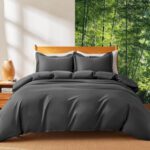 MR&HM Silky Cooling Duvet Cover Queen Size for Hot Sleepers 90"x90", Breathable ... - Image 2