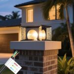 MVBT 11.8" Outdoor Post Lights Hard Wired, AC100-240V Modern Column Light Electr... - Image 2