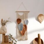 Macrame Leaves Tapestry Wall Decor- Bohemian Woven Tapestries Fall Leaves Wall A... - Image 2