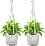 Macrame Plant Hanger, Fits 4-13 Inch Pots, Boho Hanging Plant Holder for Indoor ... - Image 2