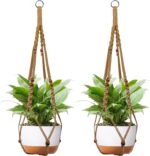 Macrame Plant Hanger - Fits 6 to 15 inches Pots for Indoor Outdoor, 43 Inch, Set... - Image 2