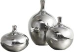 Madison Park Signature Ansen Ceramic Handmade Vase Set Home Décor - Metallic Acc... - Image 2