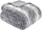 Madison Park Throw Blanket, Soft Faux Fur Blanket Plush Reversible Throw Home De... - Image 2
