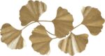 Madison Park Wall Art Living Room Décor Faye Metal Foil Ginkgo Leaf Large Home A... - Image 2