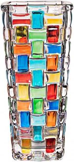 Magcolor Hand Painted Colorful Woven Glass Vase -Crystal Flower Vase- 7.7 inch, ... - Image 2