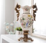 Magcolor Tall Table White Ceramic Vase for Pampas Grass Flowers -16.1" Tall, Uni... - Image 2