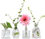 Mapoxy Glass Bud Vases Set of 4,Small Flower Vases for Wedding Centerpiece Table... - Image 2