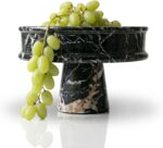 Marble Fruit Bowl for Kitchen Counter, 10" Handcrafted Natural Stone Decorative ... - Image 2