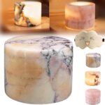 Marble Lamp Night Light Touch Bedside Table Lamp, Rechargeable Type-C, Dimmable ... - Image 2