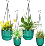 Maxcheck 4 Pcs Self Watering Hanging Planters Indoor Gift 6.5'' 4.5'' Hanging Fl... - Image 2