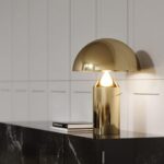 Meefad Mushroom Bedside Lamp, Modern Table Lamp with Heavy Base, Dome Shaped Nig... - Image 2