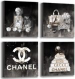 Meetdeceny Fashion Wall Art for Living Room-Black And White Wall Art Decor for W... - Image 2