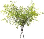 Melorca&Guilla Artificial Plants,4PCS 43.3" Green Nandina Faux Branches for Vase... - Image 2