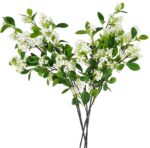 Melorca&Guilla Artificial Plants,6PCS 32" Green Faux Branches for Vase Faux Gree... - Image 2